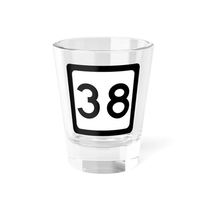 WV-38 (Virginia) (Road Sign) Shot Glass 1.5oz 1.5oz - Go Mug Yourself