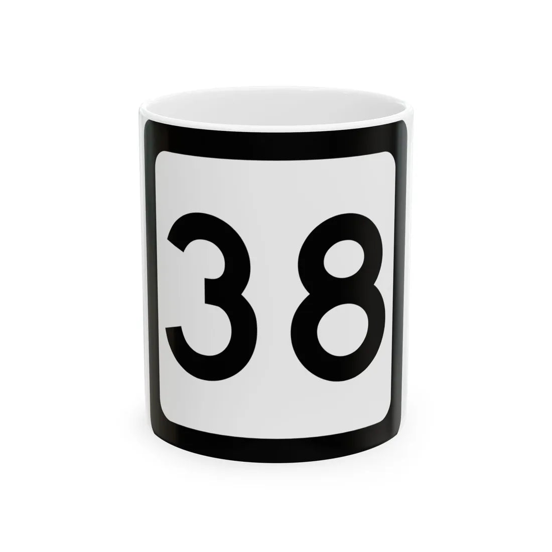 WV-38 (Virginia) (Road Sign) White Coffee Mug 11oz - Go Mug Yourself