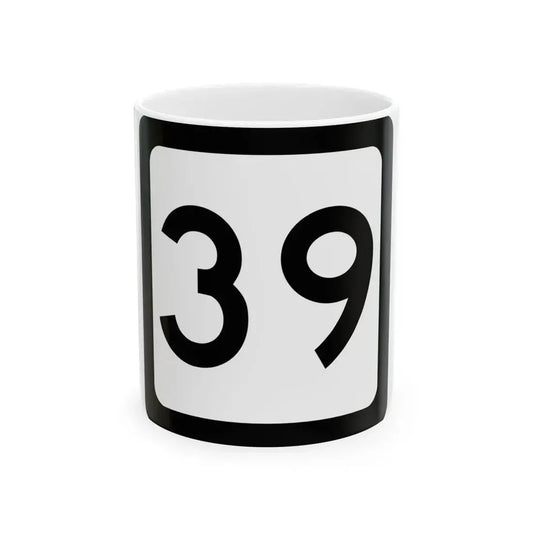 WV-39 (Virginia) (Road Sign) White Coffee Mug 11oz - Go Mug Yourself