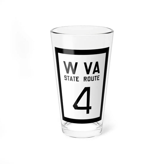 WV-4 1922 (Virginia) (Road Sign) Pint Glass 16oz 16oz - Go Mug Yourself