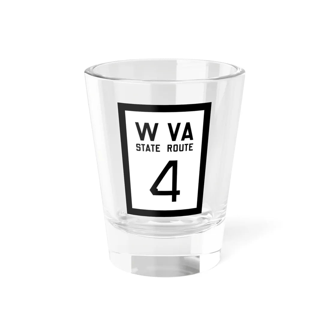 WV-4 1922 (Virginia) (Road Sign) Shot Glass 1.5oz 1.5oz - Go Mug Yourself