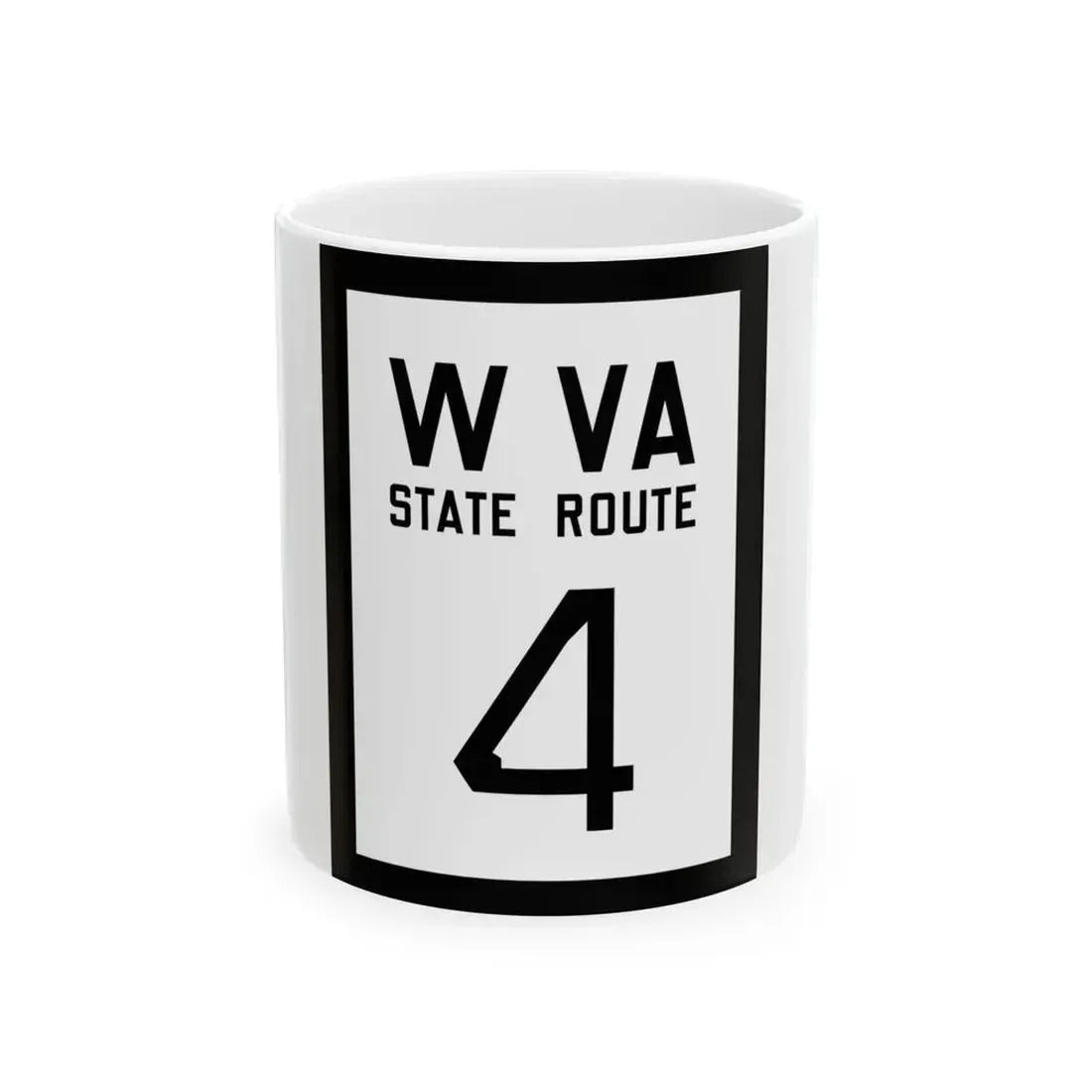 WV-4 1922 (Virginia) (Road Sign) White Coffee Mug 11oz - Go Mug Yourself