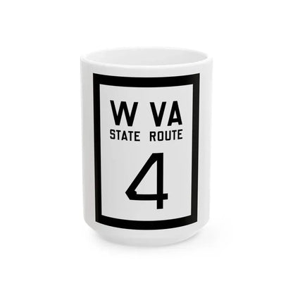 WV-4 1922 (Virginia) (Road Sign) White Coffee Mug 15oz - Go Mug Yourself