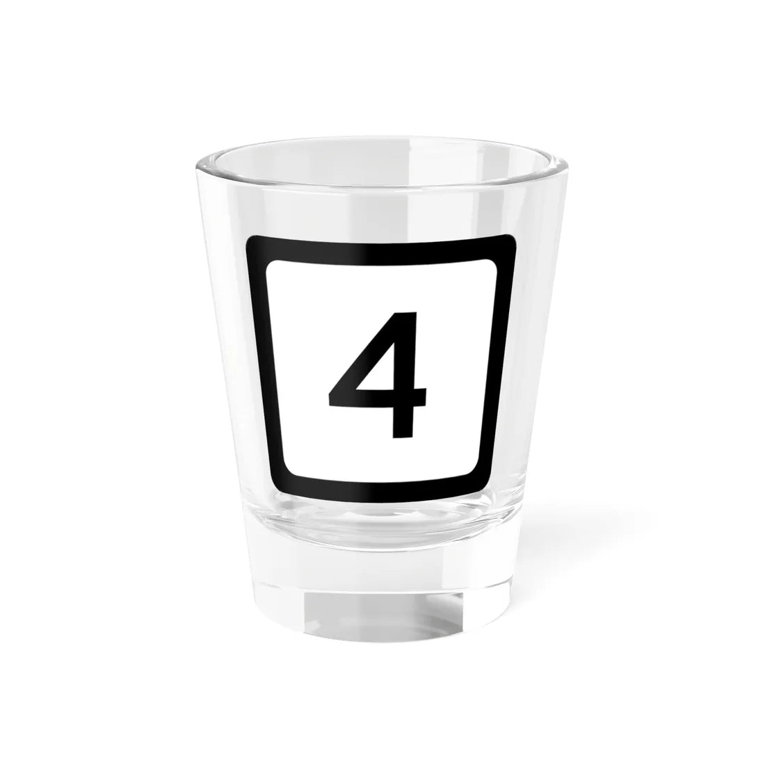 WV-4 (Virginia) (Road Sign) Shot Glass 1.5oz 1.5oz - Go Mug Yourself
