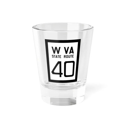WV-40 1922 (Virginia) (Road Sign) Shot Glass 1.5oz 1.5oz - Go Mug Yourself