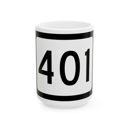 WV-401 (Virginia) (Road Sign) White Coffee Mug 15oz - Go Mug Yourself