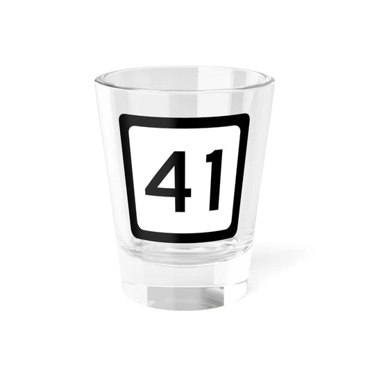 WV-41 (Virginia) (Road Sign) Shot Glass 1.5oz 1.5oz - Go Mug Yourself
