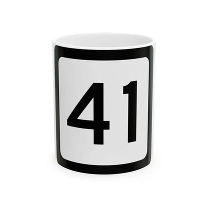 WV-41 (Virginia) (Road Sign) White Coffee Mug 11oz - Go Mug Yourself