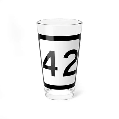 WV-42 (Virginia) (Road Sign) Pint Glass 16oz 16oz - Go Mug Yourself
