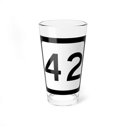 WV-42 (Virginia) (Road Sign) Pint Glss 16oz 16oz - Go Mug Yourself