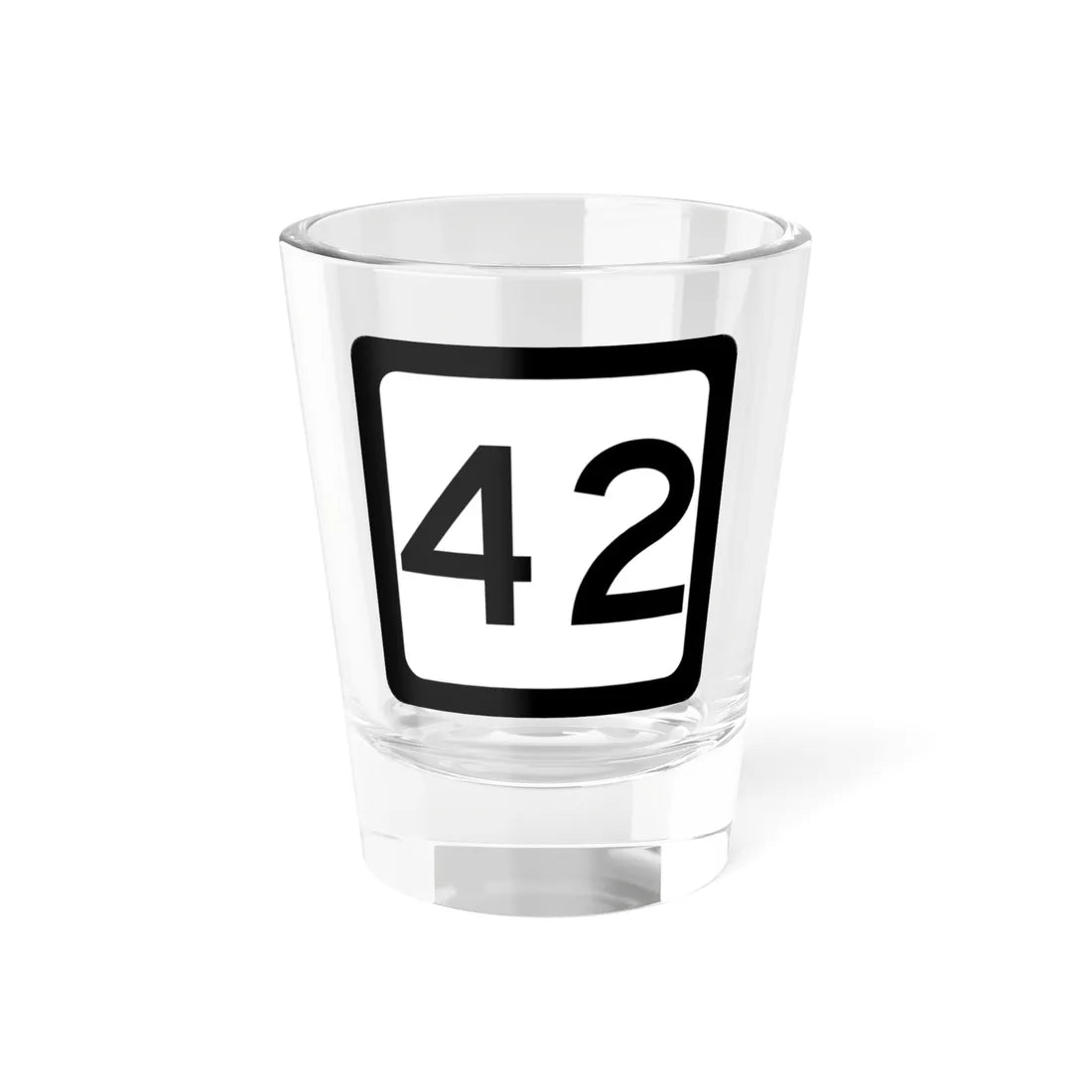 WV-42 (Virginia) (Road Sign) Shot Glass 1.5oz 1.5oz - Go Mug Yourself