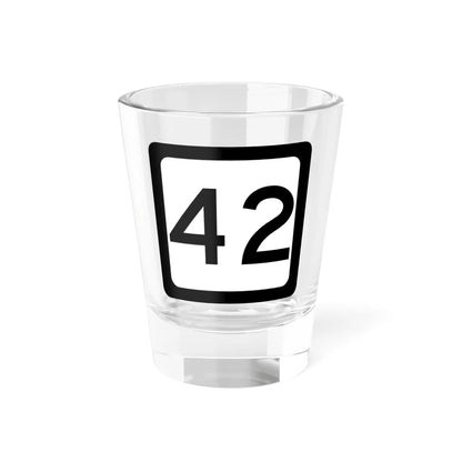 WV-42 (Virginia) (Road Sign) Shot Glass 1.5oz 1.5oz - Go Mug Yourself