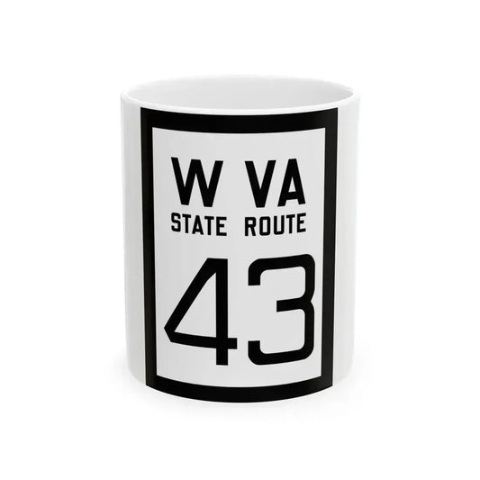 WV-43 1922 (Virginia) (Road Sign) White Coffee Mug 11oz - Go Mug Yourself