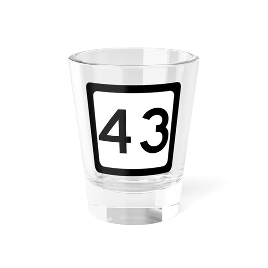 WV-43 (Virginia) (Road Sign) Shot Glass 1.5oz 1.5oz - Go Mug Yourself
