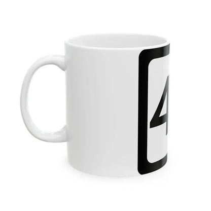 WV-43 (Virginia) (Road Sign) White Coffee Mug - Go Mug Yourself