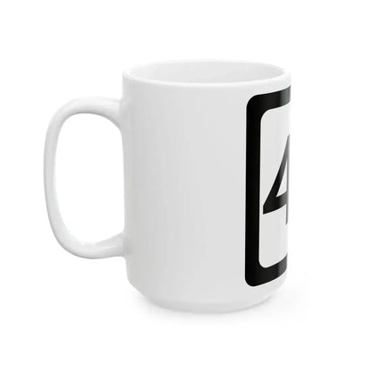 WV-43 (Virginia) (Road Sign) White Coffee Mug - Go Mug Yourself