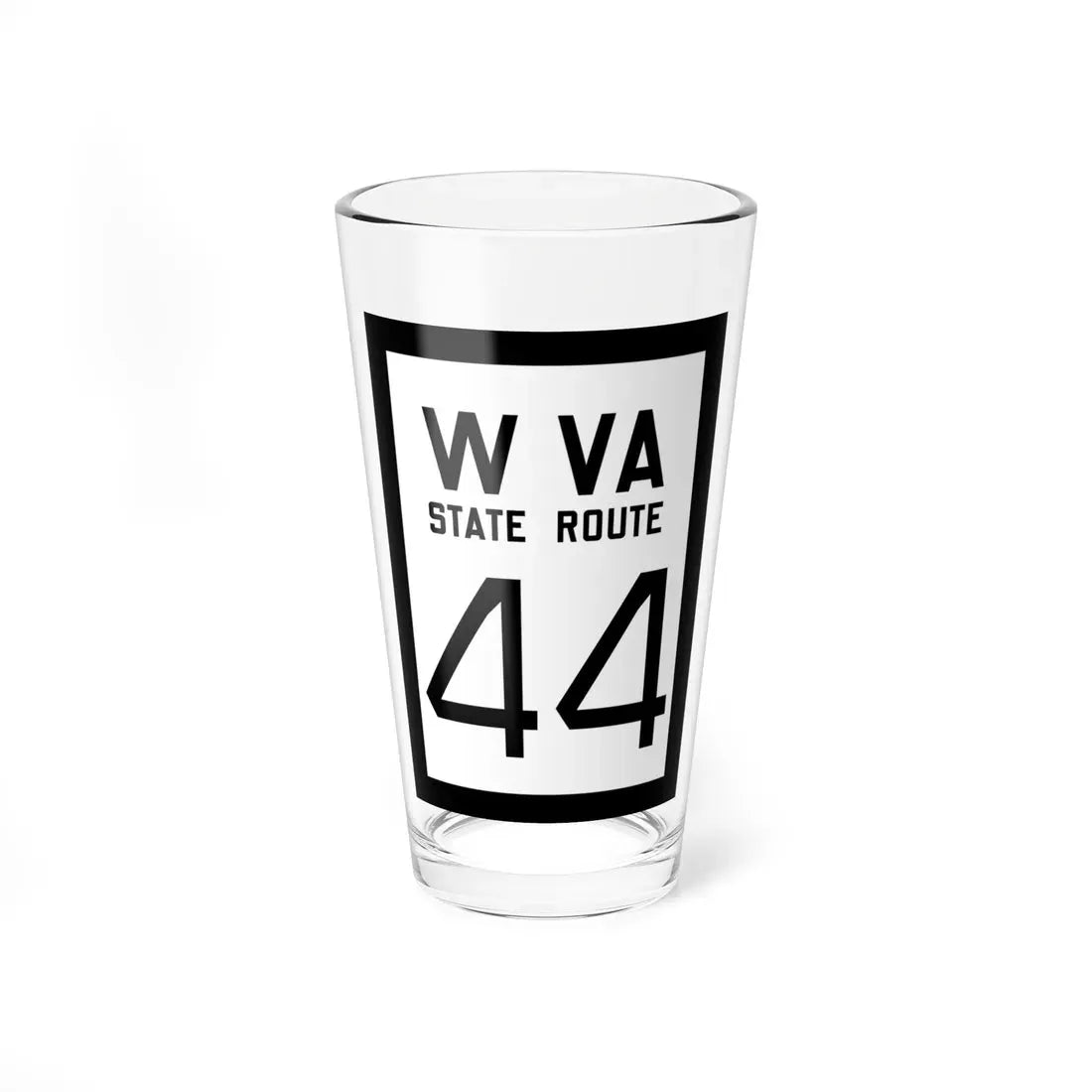 WV-44 1922 (Virginia) (Road Sign) Pint Glass 16oz 16oz - Go Mug Yourself