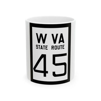 WV-45 1922 (Virginia) (Road Sign) White Coffee Mug 11oz - Go Mug Yourself