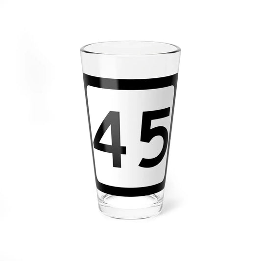 WV-45 (Virginia) (Road Sign) Pint Glass 16oz 16oz - Go Mug Yourself