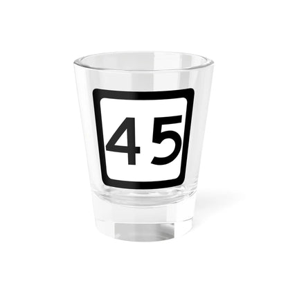 WV-45 (Virginia) (Road Sign) Shot Glass 1.5oz 1.5oz - Go Mug Yourself