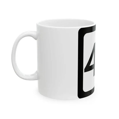 WV-45 (Virginia) (Road Sign) White Coffee Mug - Go Mug Yourself