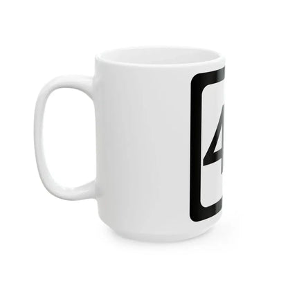 WV-45 (Virginia) (Road Sign) White Coffee Mug - Go Mug Yourself