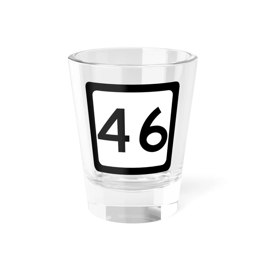 WV-46 (Virginia) (Road Sign) Shot Glass 1.5oz 1.5oz - Go Mug Yourself