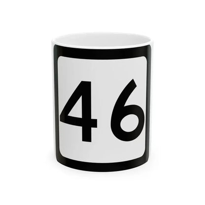 WV-46 (Virginia) (Road Sign) White Coffee Mug 11oz - Go Mug Yourself