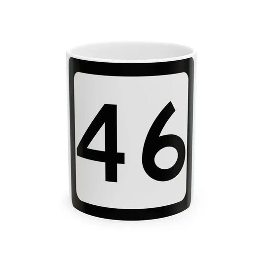 WV-46 (Virginia) (Road Sign) White Coffee Mug 11oz - Go Mug Yourself