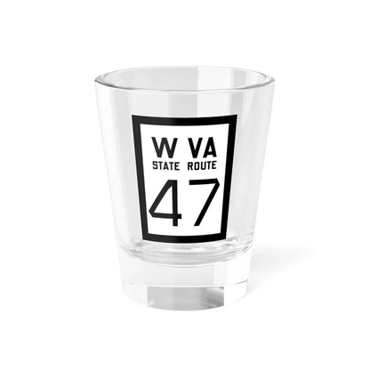 WV-47 1922 (Virginia) (Road Sign) Shot Glass 1.5oz 1.5oz - Go Mug Yourself
