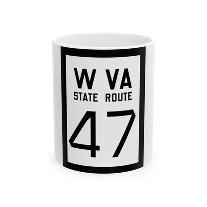 WV-47 1922 (Virginia) (Road Sign) White Coffee Mug 11oz - Go Mug Yourself