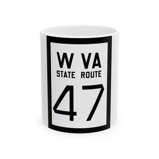 WV-47 1922 (Virginia) (Road Sign) White Coffee Mug 11oz - Go Mug Yourself