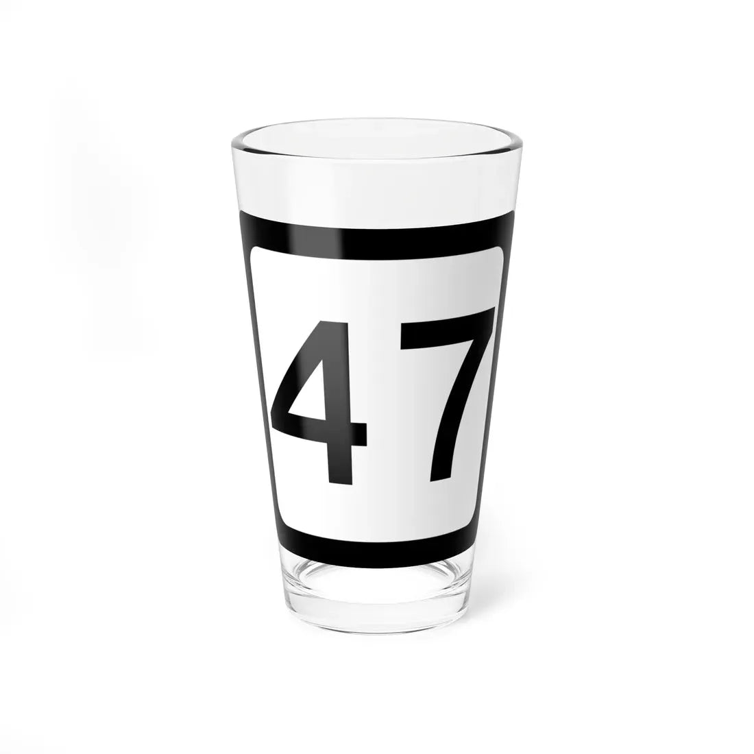 WV-47 (Virginia) (Road Sign) Pint Glass 16oz 16oz - Go Mug Yourself