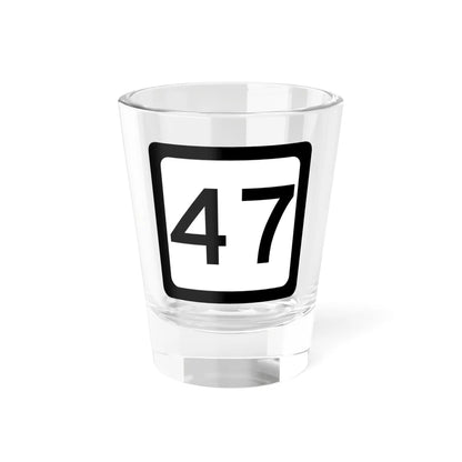 WV-47 (Virginia) (Road Sign) Shot Glass 1.5oz 1.5oz - Go Mug Yourself
