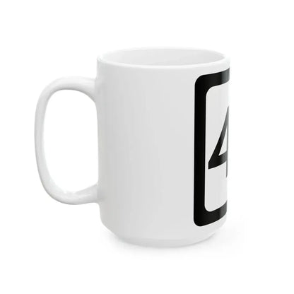 WV-47 (Virginia) (Road Sign) White Coffee Mug - Go Mug Yourself