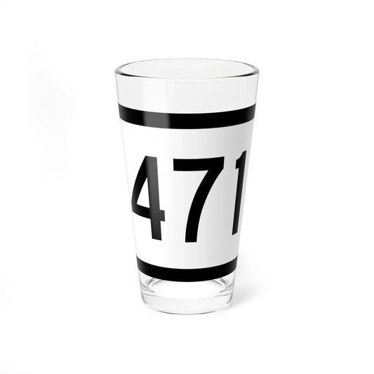 WV-471 (Virginia) (Road Sign) Pint Glass 16oz 16oz - Go Mug Yourself
