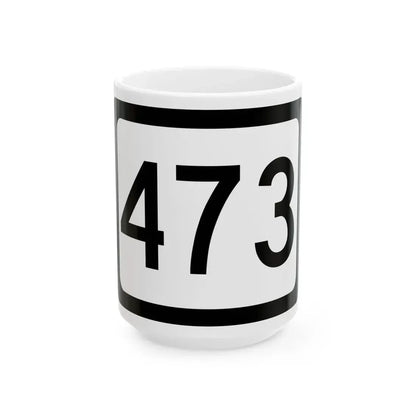 WV-473 (Virginia) (Road Sign) White Coffee Mug 15oz - Go Mug Yourself