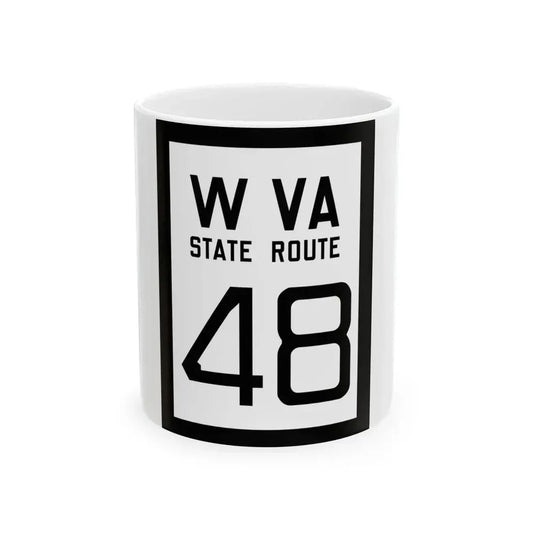 WV-48 1922 (Virginia) (Road Sign) White Coffee Mug 11oz - Go Mug Yourself