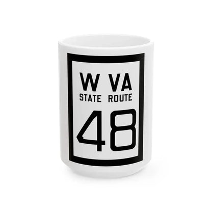 WV-48 1922 (Virginia) (Road Sign) White Coffee Mug 15oz - Go Mug Yourself