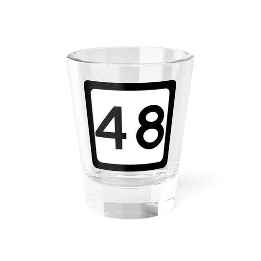 WV-48 (Virginia) (Road Sign) Shot Glass 1.5oz 1.5oz - Go Mug Yourself