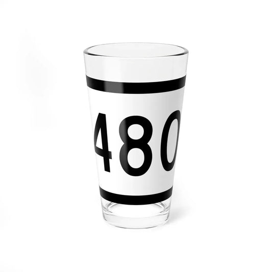 WV-480 (Virginia) (Road Sign) Pint Glass 16oz 16oz - Go Mug Yourself