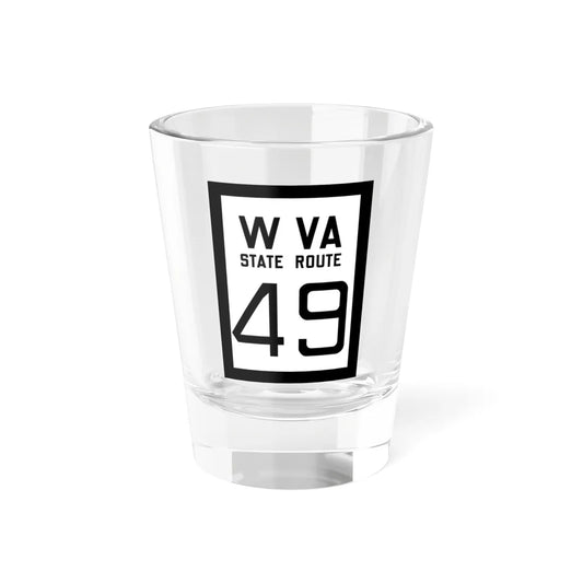 WV-49 1922 (Virginia) (Road Sign) Shot Glass 1.5oz 1.5oz - Go Mug Yourself