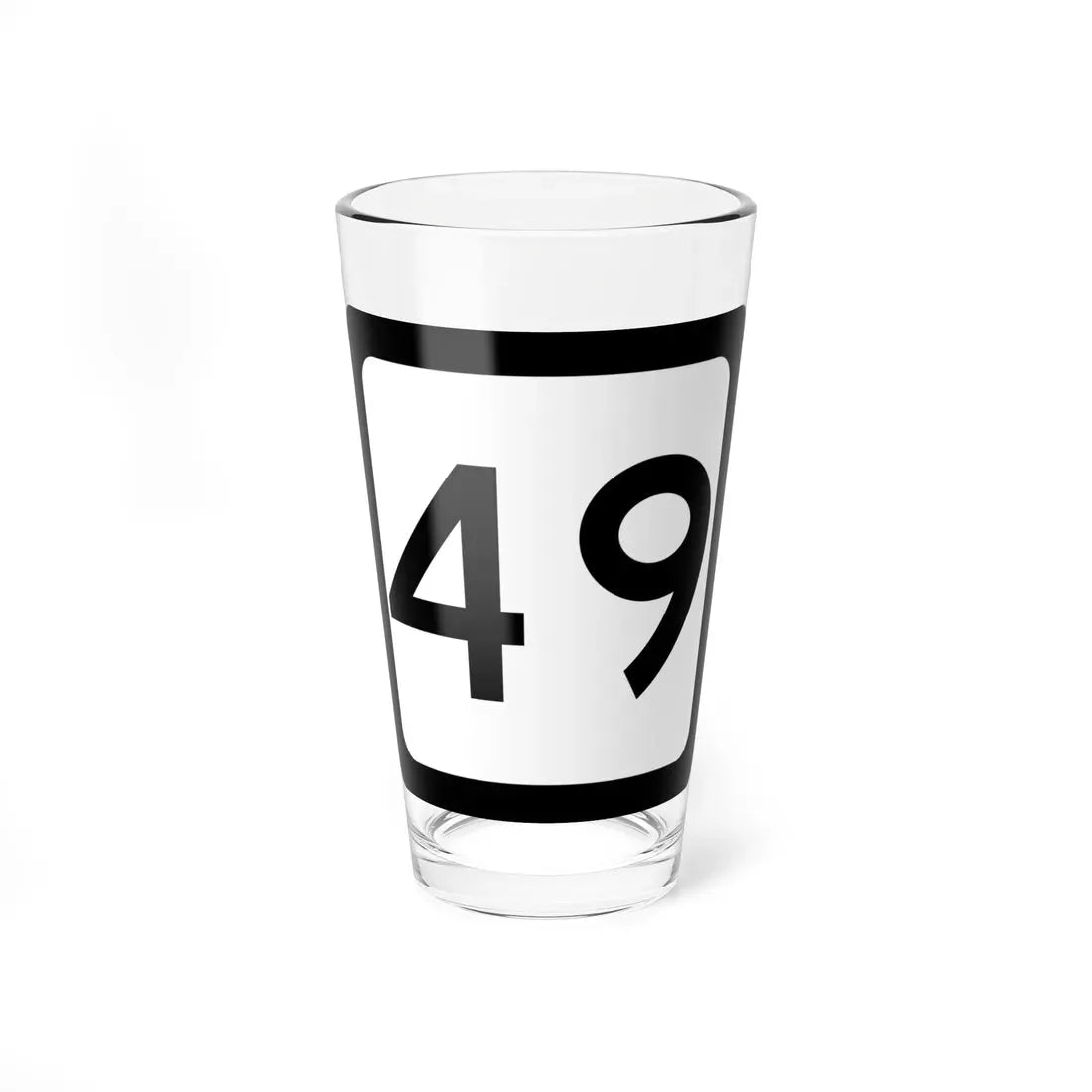 WV-49 (Virginia) (Road Sign) Pint Glass 16oz 16oz - Go Mug Yourself