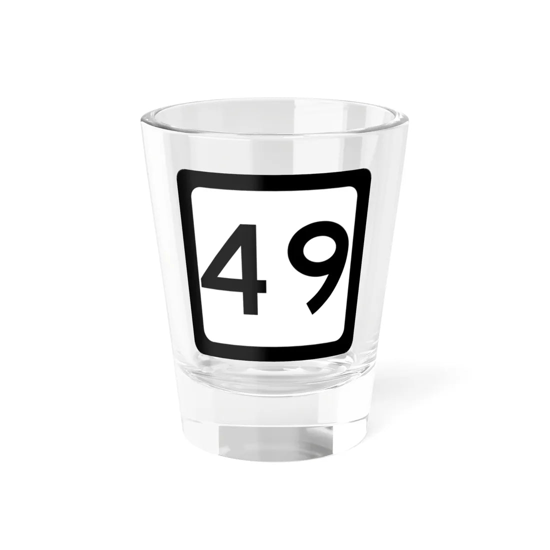 WV-49 (Virginia) (Road Sign) Shot Glass 1.5oz 1.5oz - Go Mug Yourself