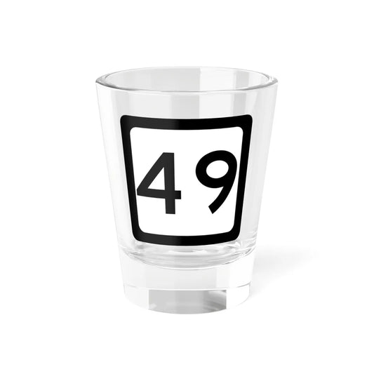 WV-49 (Virginia) (Road Sign) Shot Glass 1.5oz 1.5oz - Go Mug Yourself