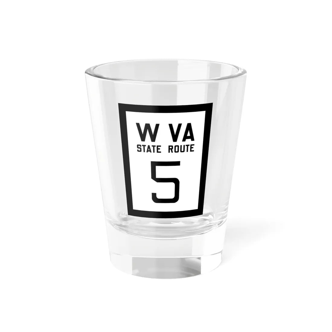 WV-5 1922 (Virginia) (Road Sign) Shot Glass 1.5oz 1.5oz - Go Mug Yourself