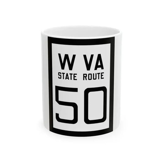 WV-50 1922 (Virginia) (Road Sign) White Coffee Mug 11oz - Go Mug Yourself
