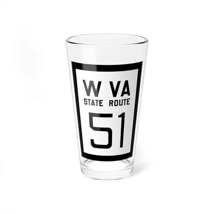 WV-51 1922 (Virginia) (Road Sign) Pint Glass 16oz 16oz - Go Mug Yourself