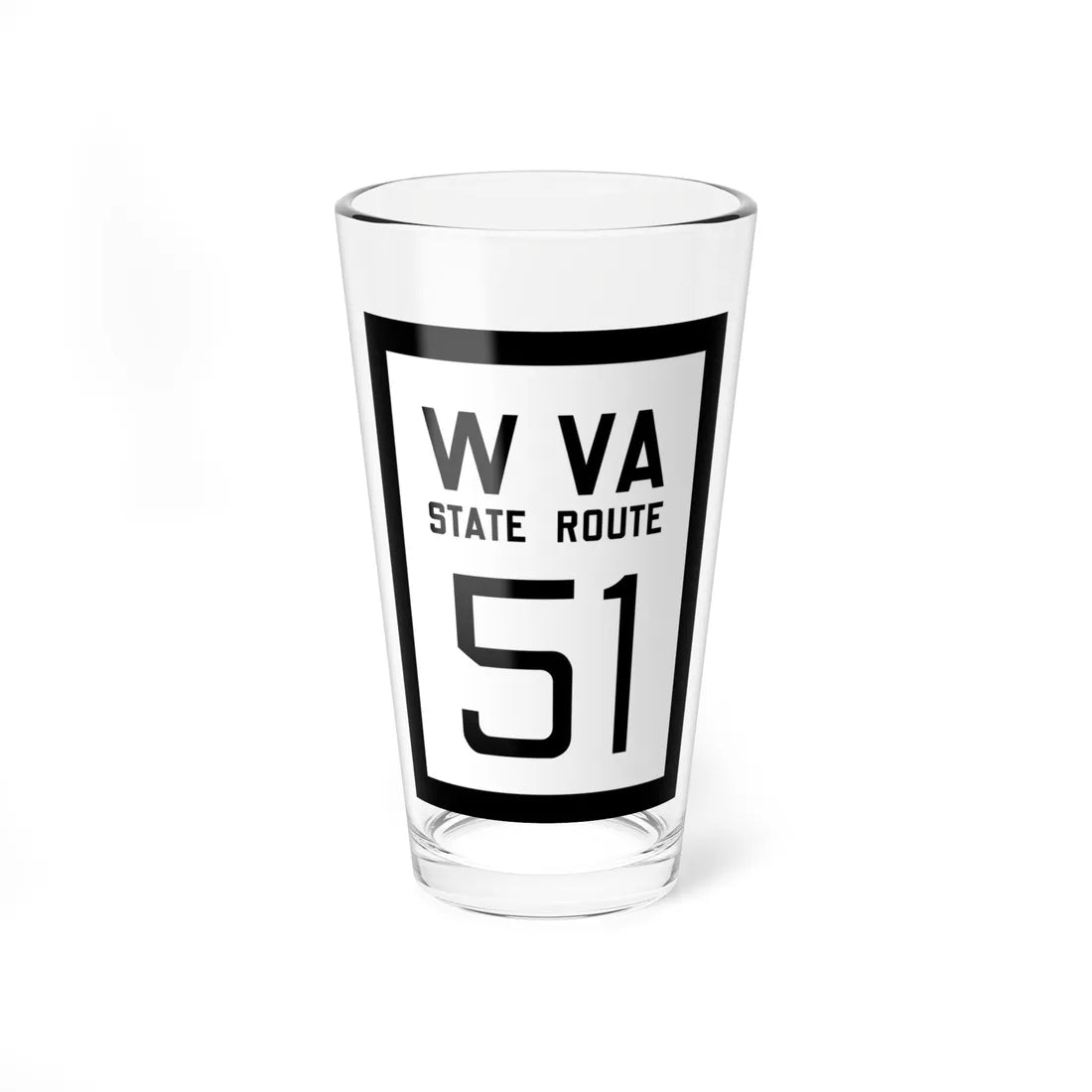WV-51 1922 (Virginia) (Road Sign) Pint Glss 16oz 16oz - Go Mug Yourself