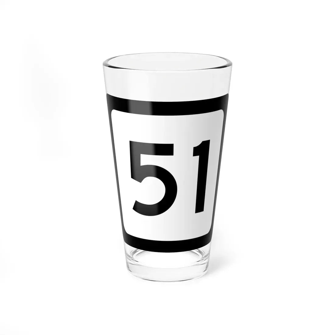 WV-51 (Virginia) (Road Sign) Pint Glass 16oz 16oz - Go Mug Yourself
